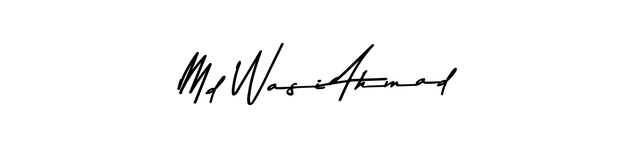 The best way (Asem Kandis PERSONAL USE) to make a short signature is to pick only two or three words in your name. The name Md Wasi Ahmad include a total of six letters. For converting this name. Md Wasi Ahmad signature style 9 images and pictures png