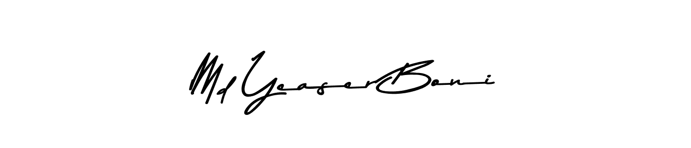 Md Yeaser Boni stylish signature style. Best Handwritten Sign (Asem Kandis PERSONAL USE) for my name. Handwritten Signature Collection Ideas for my name Md Yeaser Boni. Md Yeaser Boni signature style 9 images and pictures png