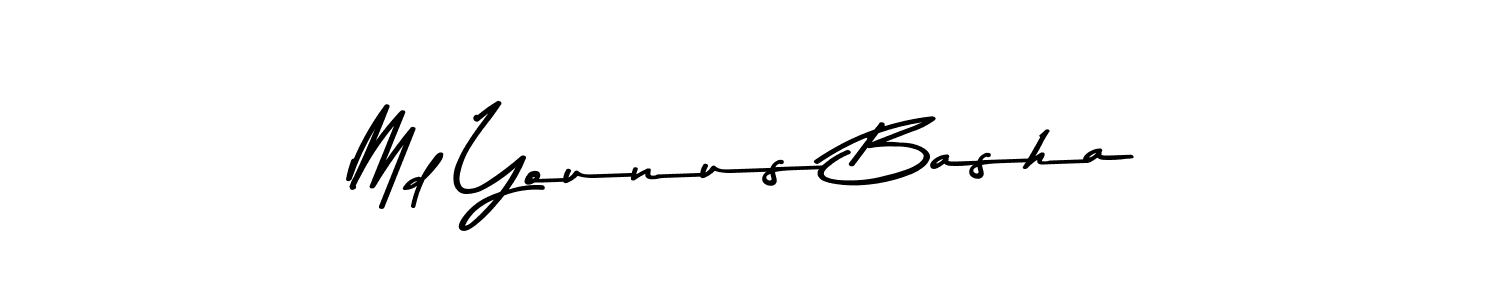 The best way (Asem Kandis PERSONAL USE) to make a short signature is to pick only two or three words in your name. The name Md Younus Basha include a total of six letters. For converting this name. Md Younus Basha signature style 9 images and pictures png