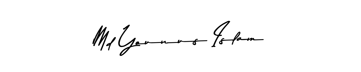 Use a signature maker to create a handwritten signature online. With this signature software, you can design (Asem Kandis PERSONAL USE) your own signature for name Md Younus Islam. Md Younus Islam signature style 9 images and pictures png