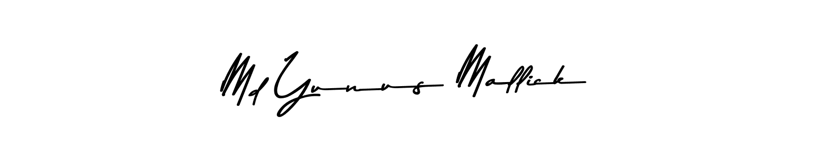 Md Yunus Mallick stylish signature style. Best Handwritten Sign (Asem Kandis PERSONAL USE) for my name. Handwritten Signature Collection Ideas for my name Md Yunus Mallick. Md Yunus Mallick signature style 9 images and pictures png