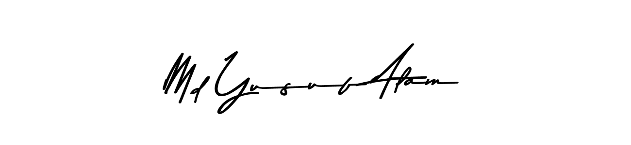 Use a signature maker to create a handwritten signature online. With this signature software, you can design (Asem Kandis PERSONAL USE) your own signature for name Md Yusuf Alam. Md Yusuf Alam signature style 9 images and pictures png