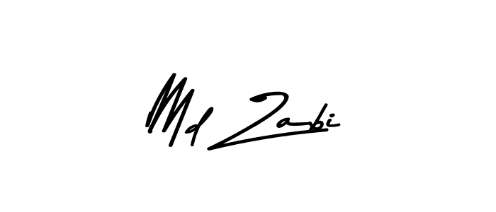 Make a beautiful signature design for name Md Zabi. With this signature (Asem Kandis PERSONAL USE) style, you can create a handwritten signature for free. Md Zabi signature style 9 images and pictures png