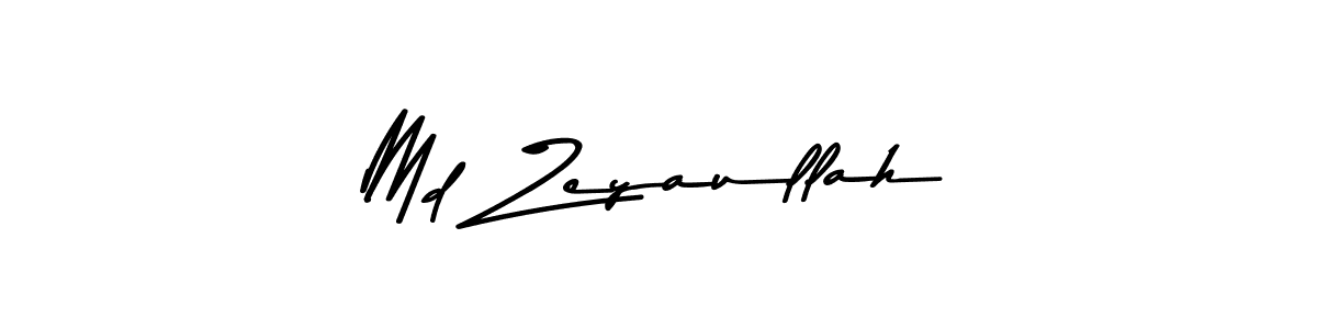 Create a beautiful signature design for name Md Zeyaullah. With this signature (Asem Kandis PERSONAL USE) fonts, you can make a handwritten signature for free. Md Zeyaullah signature style 9 images and pictures png