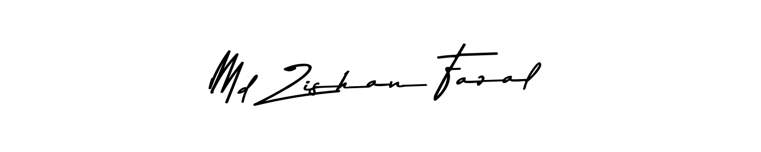 Make a beautiful signature design for name Md Zishan Fazal. With this signature (Asem Kandis PERSONAL USE) style, you can create a handwritten signature for free. Md Zishan Fazal signature style 9 images and pictures png