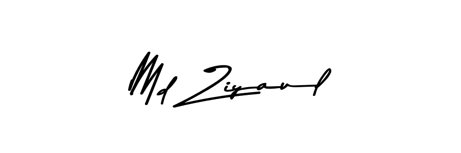 Create a beautiful signature design for name Md Ziyaul. With this signature (Asem Kandis PERSONAL USE) fonts, you can make a handwritten signature for free. Md Ziyaul signature style 9 images and pictures png