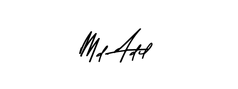 Create a beautiful signature design for name Md. Adil. With this signature (Asem Kandis PERSONAL USE) fonts, you can make a handwritten signature for free. Md. Adil signature style 9 images and pictures png