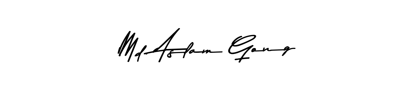 How to Draw Md. Aslam Gong signature style? Asem Kandis PERSONAL USE is a latest design signature styles for name Md. Aslam Gong. Md. Aslam Gong signature style 9 images and pictures png