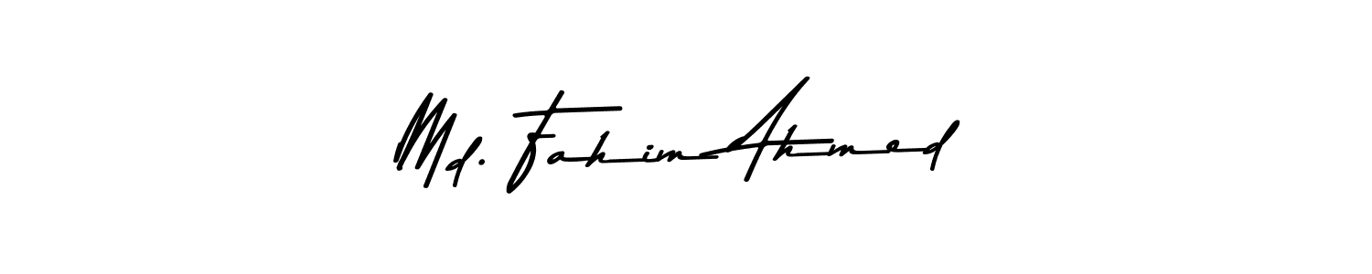 This is the best signature style for the Md. Fahim Ahmed name. Also you like these signature font (Asem Kandis PERSONAL USE). Mix name signature. Md. Fahim Ahmed signature style 9 images and pictures png