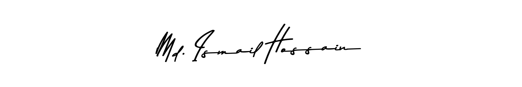This is the best signature style for the Md. Ismail Hossain name. Also you like these signature font (Asem Kandis PERSONAL USE). Mix name signature. Md. Ismail Hossain signature style 9 images and pictures png