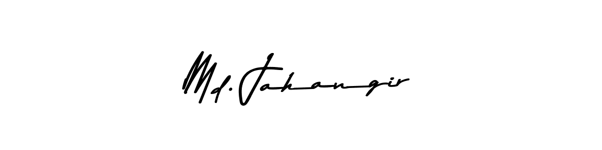 Design your own signature with our free online signature maker. With this signature software, you can create a handwritten (Asem Kandis PERSONAL USE) signature for name Md. Jahangir. Md. Jahangir signature style 9 images and pictures png