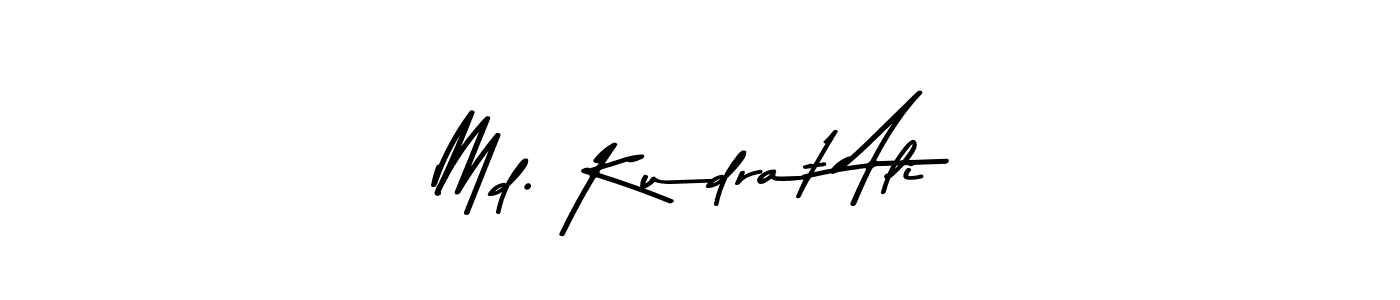 How to make Md. Kudrat Ali name signature. Use Asem Kandis PERSONAL USE style for creating short signs online. This is the latest handwritten sign. Md. Kudrat Ali signature style 9 images and pictures png