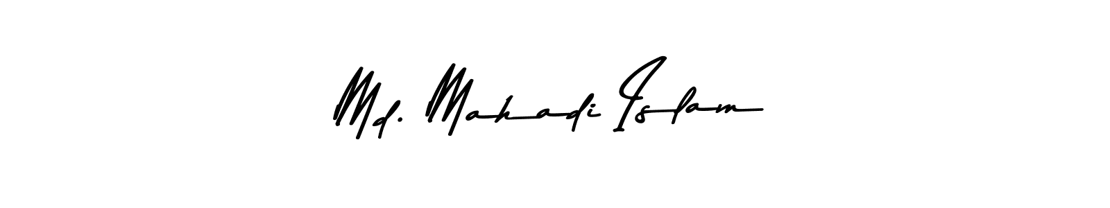 Create a beautiful signature design for name Md. Mahadi Islam. With this signature (Asem Kandis PERSONAL USE) fonts, you can make a handwritten signature for free. Md. Mahadi Islam signature style 9 images and pictures png