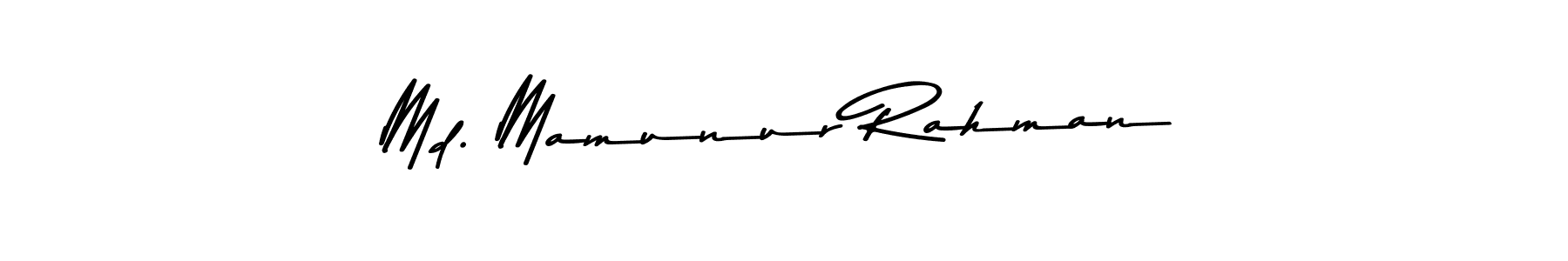 Create a beautiful signature design for name Md. Mamunur Rahman. With this signature (Asem Kandis PERSONAL USE) fonts, you can make a handwritten signature for free. Md. Mamunur Rahman signature style 9 images and pictures png