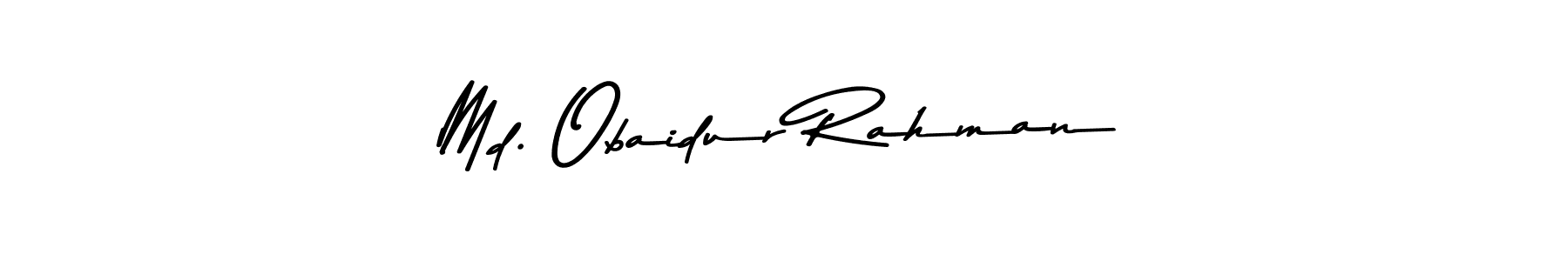 How to make Md. Obaidur Rahman name signature. Use Asem Kandis PERSONAL USE style for creating short signs online. This is the latest handwritten sign. Md. Obaidur Rahman signature style 9 images and pictures png