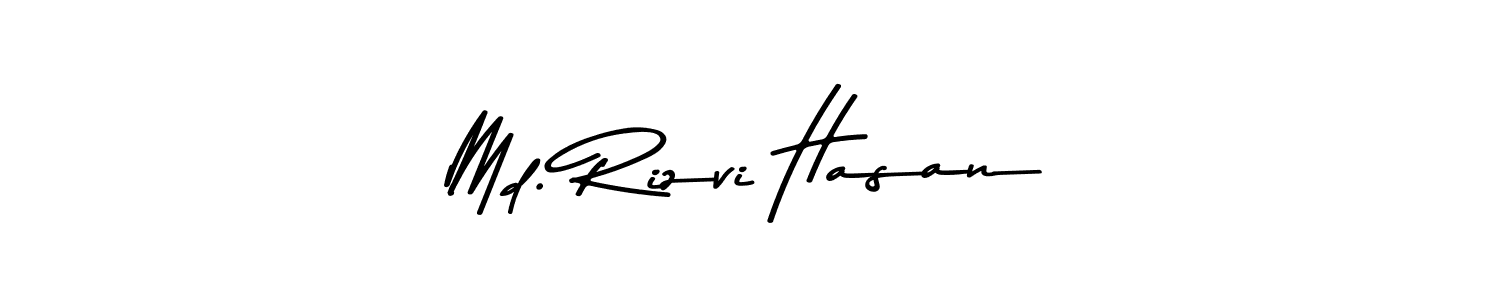 Create a beautiful signature design for name Md. Rizvi Hasan. With this signature (Asem Kandis PERSONAL USE) fonts, you can make a handwritten signature for free. Md. Rizvi Hasan signature style 9 images and pictures png