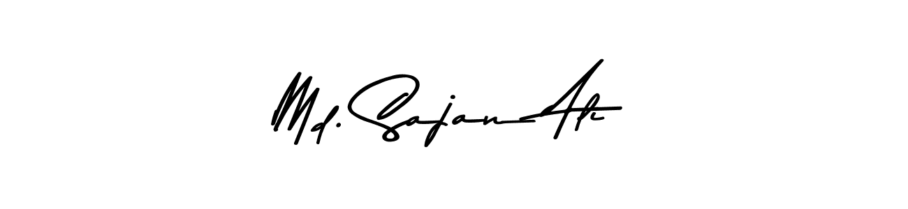 Make a beautiful signature design for name Md. Sajan Ali. With this signature (Asem Kandis PERSONAL USE) style, you can create a handwritten signature for free. Md. Sajan Ali signature style 9 images and pictures png