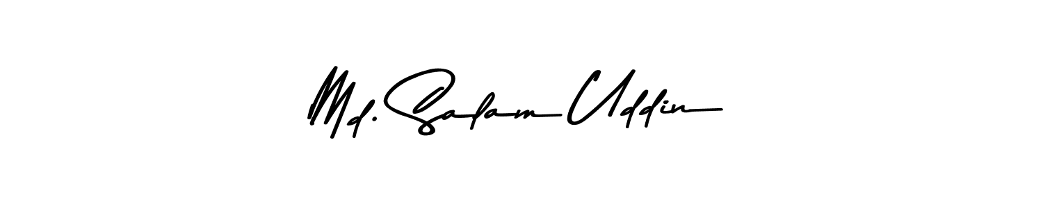 Make a beautiful signature design for name Md. Salam Uddin. With this signature (Asem Kandis PERSONAL USE) style, you can create a handwritten signature for free. Md. Salam Uddin signature style 9 images and pictures png