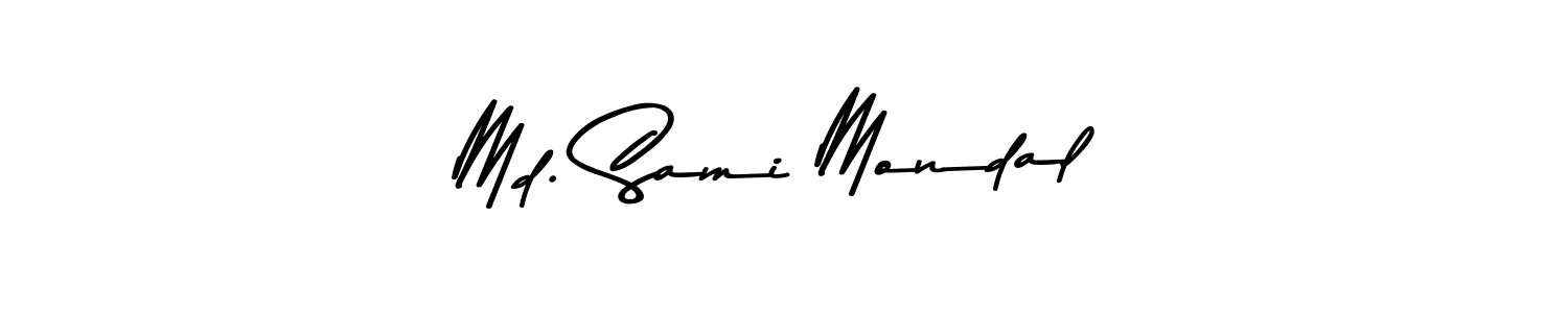 Create a beautiful signature design for name Md. Sami Mondal. With this signature (Asem Kandis PERSONAL USE) fonts, you can make a handwritten signature for free. Md. Sami Mondal signature style 9 images and pictures png