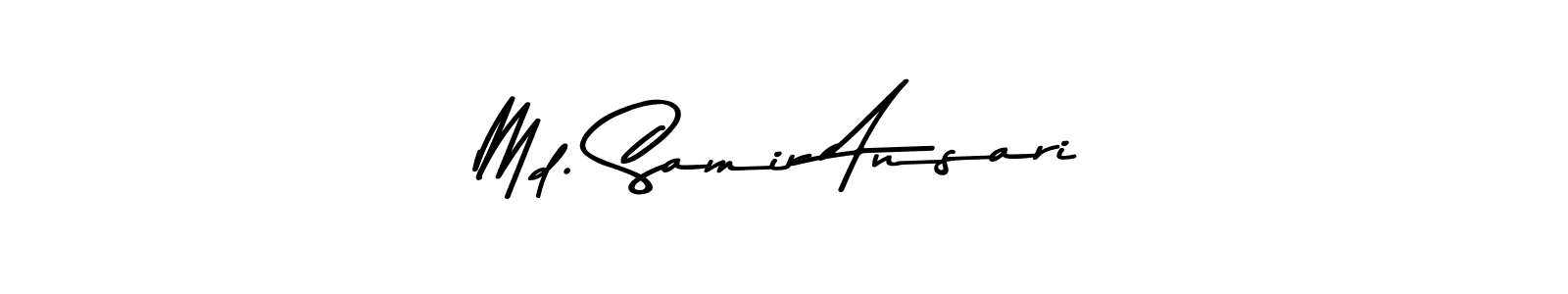Also You can easily find your signature by using the search form. We will create Md. Samir Ansari name handwritten signature images for you free of cost using Asem Kandis PERSONAL USE sign style. Md. Samir Ansari signature style 9 images and pictures png