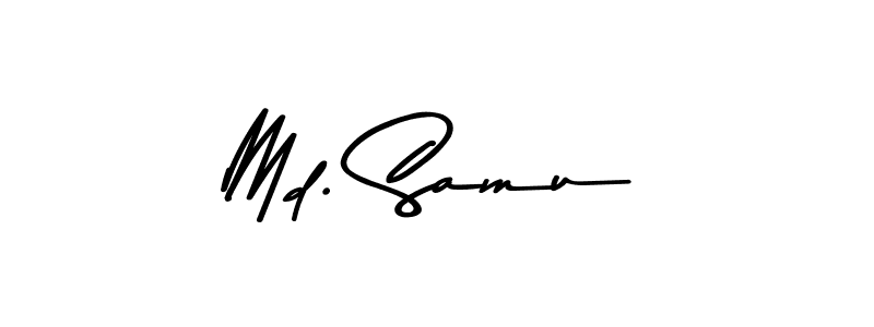 Create a beautiful signature design for name Md. Samu. With this signature (Asem Kandis PERSONAL USE) fonts, you can make a handwritten signature for free. Md. Samu signature style 9 images and pictures png