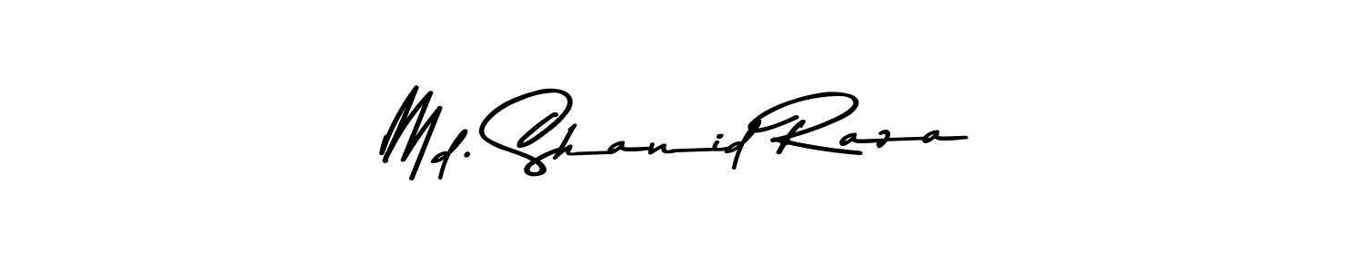 Design your own signature with our free online signature maker. With this signature software, you can create a handwritten (Asem Kandis PERSONAL USE) signature for name Md. Shanid Raza. Md. Shanid Raza signature style 9 images and pictures png