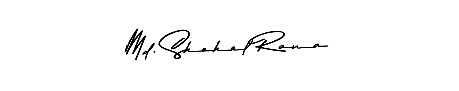 Create a beautiful signature design for name Md. Shohel Rana. With this signature (Asem Kandis PERSONAL USE) fonts, you can make a handwritten signature for free. Md. Shohel Rana signature style 9 images and pictures png