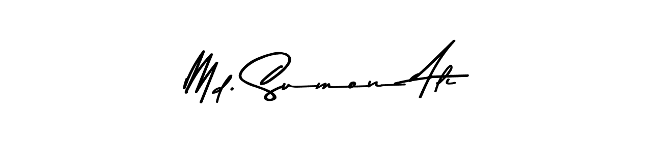 The best way (Asem Kandis PERSONAL USE) to make a short signature is to pick only two or three words in your name. The name Md. Sumon Ali include a total of six letters. For converting this name. Md. Sumon Ali signature style 9 images and pictures png