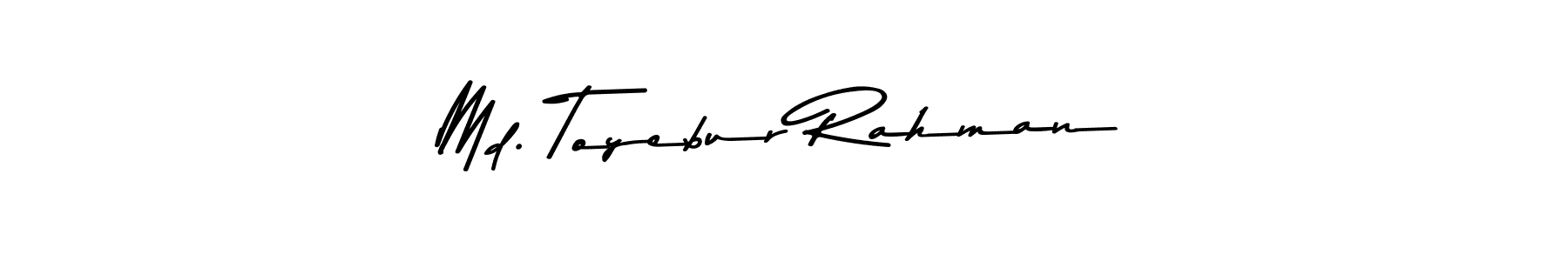 Design your own signature with our free online signature maker. With this signature software, you can create a handwritten (Asem Kandis PERSONAL USE) signature for name Md. Toyebur Rahman. Md. Toyebur Rahman signature style 9 images and pictures png