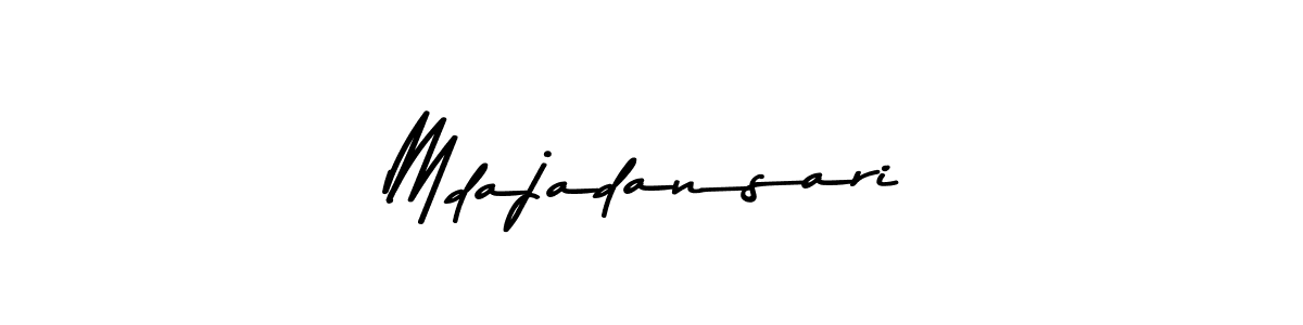 The best way (Asem Kandis PERSONAL USE) to make a short signature is to pick only two or three words in your name. The name Mdajadansari include a total of six letters. For converting this name. Mdajadansari signature style 9 images and pictures png