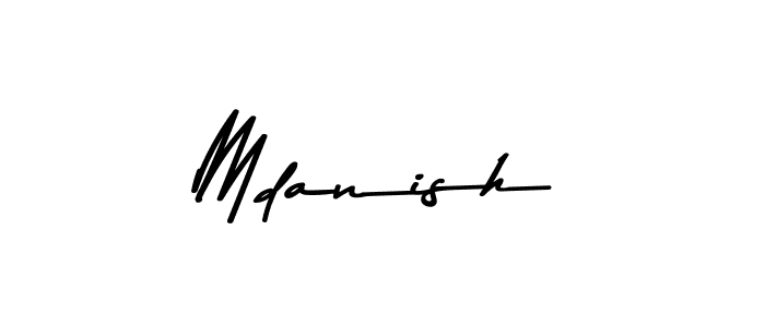 Design your own signature with our free online signature maker. With this signature software, you can create a handwritten (Asem Kandis PERSONAL USE) signature for name Mdanish. Mdanish signature style 9 images and pictures png