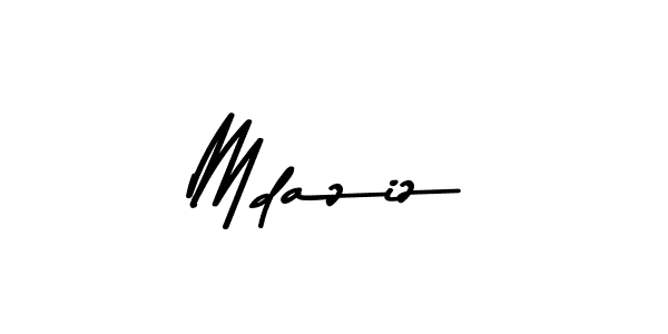 Make a beautiful signature design for name Mdaziz. With this signature (Asem Kandis PERSONAL USE) style, you can create a handwritten signature for free. Mdaziz signature style 9 images and pictures png