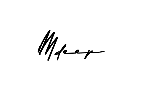 How to make Mdeep signature? Asem Kandis PERSONAL USE is a professional autograph style. Create handwritten signature for Mdeep name. Mdeep signature style 9 images and pictures png