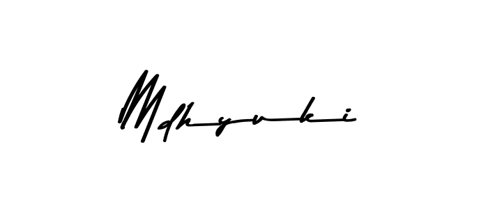 How to make Mdhyuki signature? Asem Kandis PERSONAL USE is a professional autograph style. Create handwritten signature for Mdhyuki name. Mdhyuki signature style 9 images and pictures png