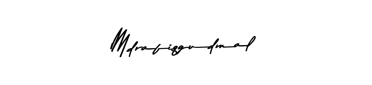 How to make Mdrafiqgudmal name signature. Use Asem Kandis PERSONAL USE style for creating short signs online. This is the latest handwritten sign. Mdrafiqgudmal signature style 9 images and pictures png