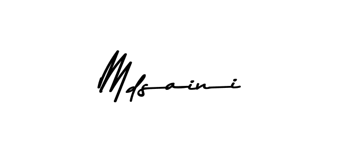 Use a signature maker to create a handwritten signature online. With this signature software, you can design (Asem Kandis PERSONAL USE) your own signature for name Mdsaini. Mdsaini signature style 9 images and pictures png