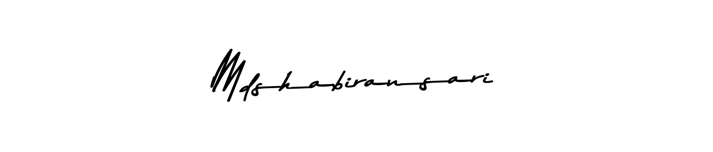 Asem Kandis PERSONAL USE is a professional signature style that is perfect for those who want to add a touch of class to their signature. It is also a great choice for those who want to make their signature more unique. Get Mdshabiransari name to fancy signature for free. Mdshabiransari signature style 9 images and pictures png