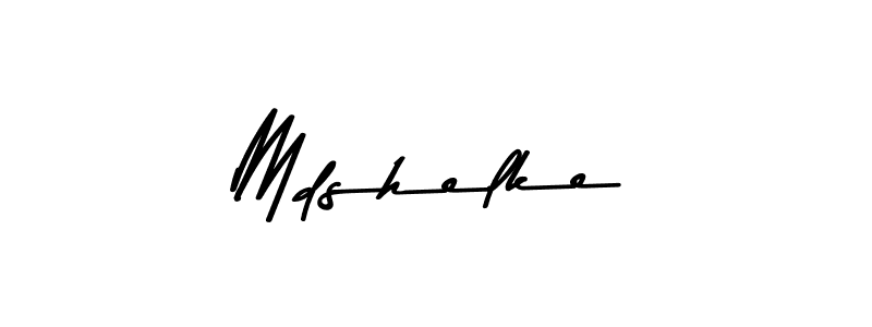 Design your own signature with our free online signature maker. With this signature software, you can create a handwritten (Asem Kandis PERSONAL USE) signature for name Mdshelke. Mdshelke signature style 9 images and pictures png