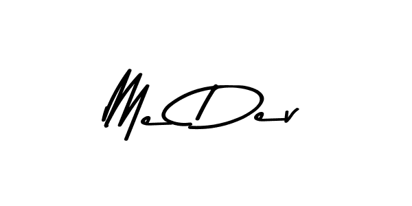This is the best signature style for the Me Dev name. Also you like these signature font (Asem Kandis PERSONAL USE). Mix name signature. Me Dev signature style 9 images and pictures png