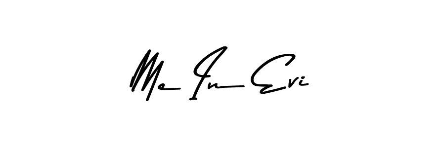 The best way (Asem Kandis PERSONAL USE) to make a short signature is to pick only two or three words in your name. The name Me In Evi include a total of six letters. For converting this name. Me In Evi signature style 9 images and pictures png