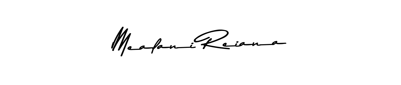 Make a beautiful signature design for name Mealani Reiana. Use this online signature maker to create a handwritten signature for free. Mealani Reiana signature style 9 images and pictures png