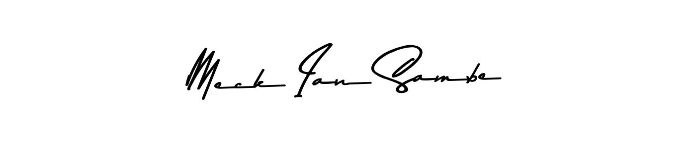 Also You can easily find your signature by using the search form. We will create Meck Ian Sambe name handwritten signature images for you free of cost using Asem Kandis PERSONAL USE sign style. Meck Ian Sambe signature style 9 images and pictures png