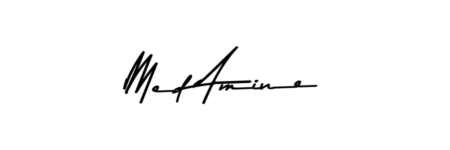 Make a beautiful signature design for name Med Amine. With this signature (Asem Kandis PERSONAL USE) style, you can create a handwritten signature for free. Med Amine signature style 9 images and pictures png