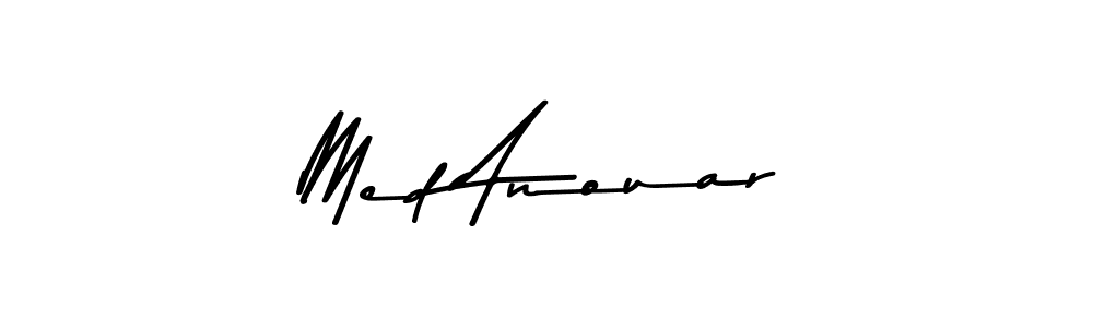 Create a beautiful signature design for name Med Anouar. With this signature (Asem Kandis PERSONAL USE) fonts, you can make a handwritten signature for free. Med Anouar signature style 9 images and pictures png