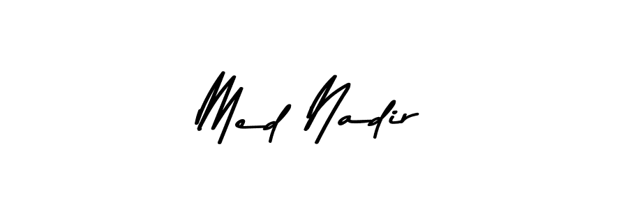 How to make Med Nadir signature? Asem Kandis PERSONAL USE is a professional autograph style. Create handwritten signature for Med Nadir name. Med Nadir signature style 9 images and pictures png