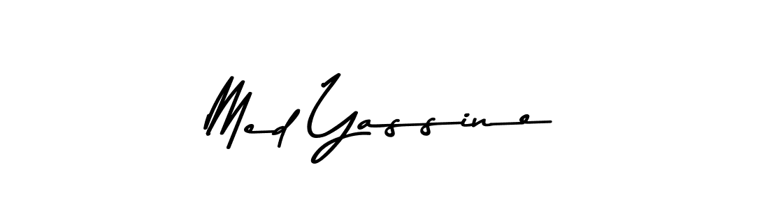 Med Yassine stylish signature style. Best Handwritten Sign (Asem Kandis PERSONAL USE) for my name. Handwritten Signature Collection Ideas for my name Med Yassine. Med Yassine signature style 9 images and pictures png