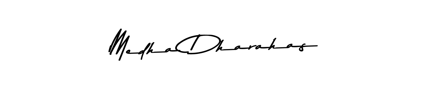 Here are the top 10 professional signature styles for the name Medha Dharahas. These are the best autograph styles you can use for your name. Medha Dharahas signature style 9 images and pictures png