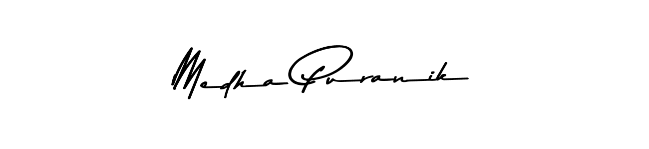 Make a beautiful signature design for name Medha Puranik. Use this online signature maker to create a handwritten signature for free. Medha Puranik signature style 9 images and pictures png