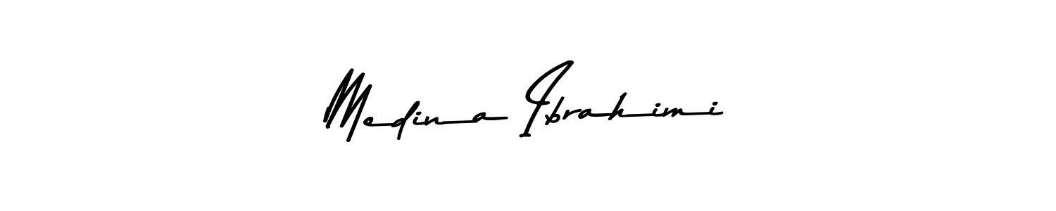 How to make Medina Ibrahimi signature? Asem Kandis PERSONAL USE is a professional autograph style. Create handwritten signature for Medina Ibrahimi name. Medina Ibrahimi signature style 9 images and pictures png