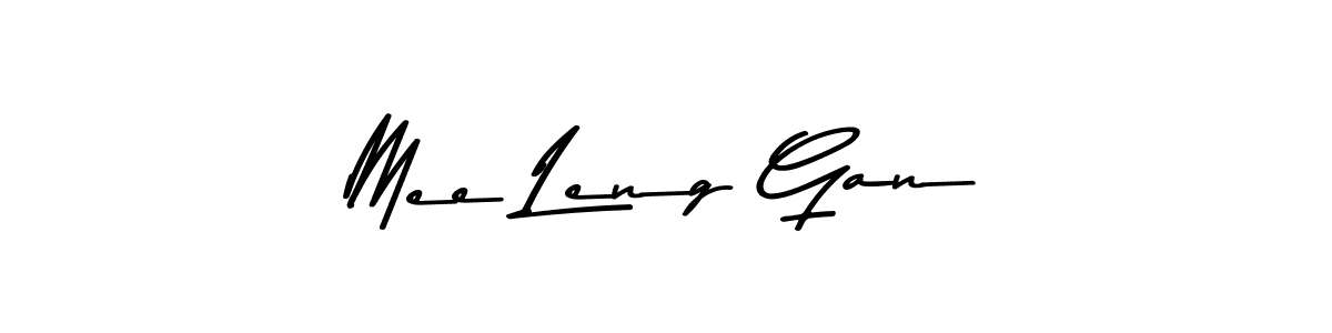 Make a beautiful signature design for name Mee Leng Gan. With this signature (Asem Kandis PERSONAL USE) style, you can create a handwritten signature for free. Mee Leng Gan signature style 9 images and pictures png